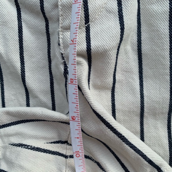 Madwell Cream/Black Canvas Buttoned shorts 26 - Picture 9 of 9